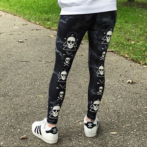 Evolution and Creation skull leggings
